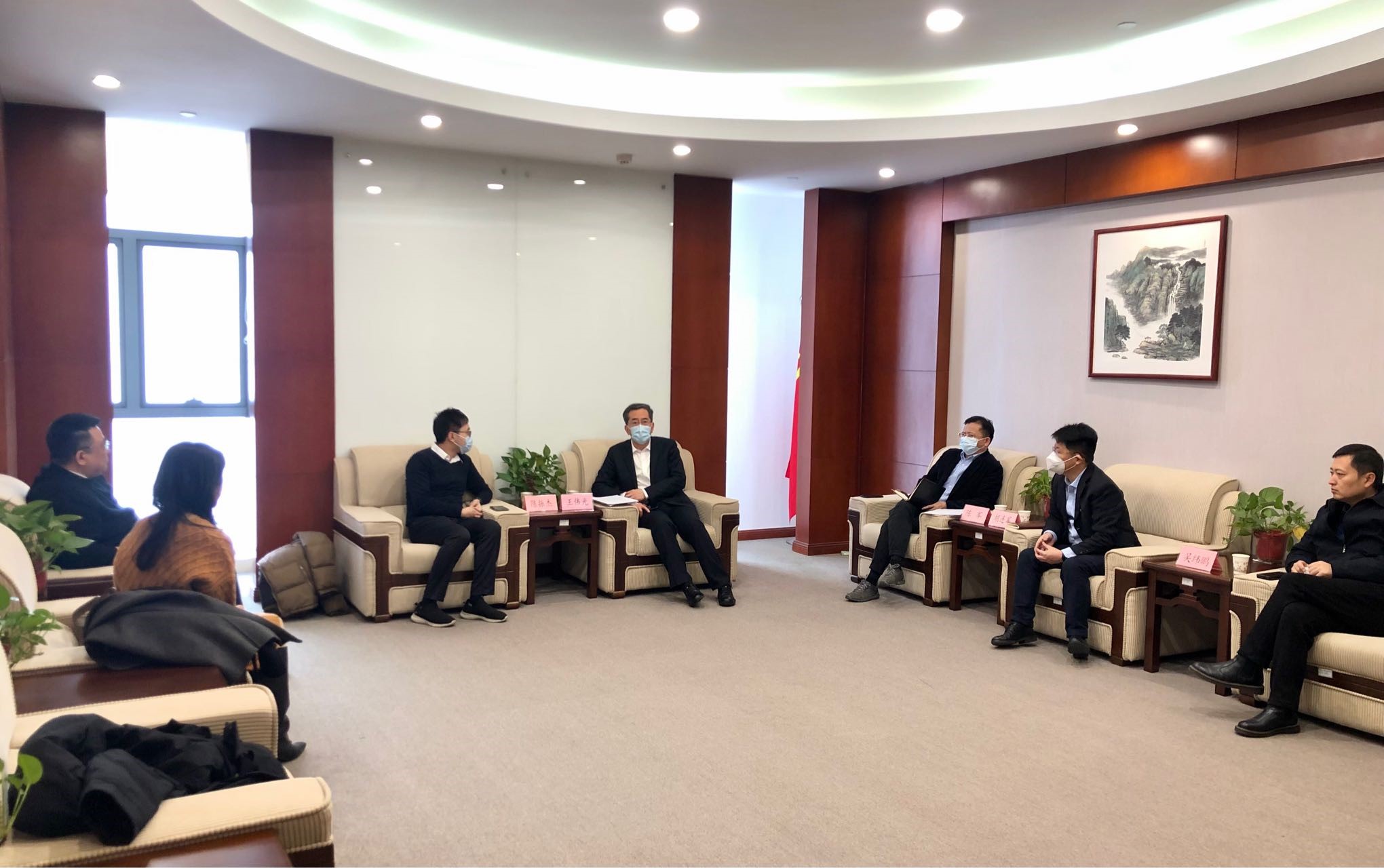 王伟光总经理会见山东极视角科技有限公司一行